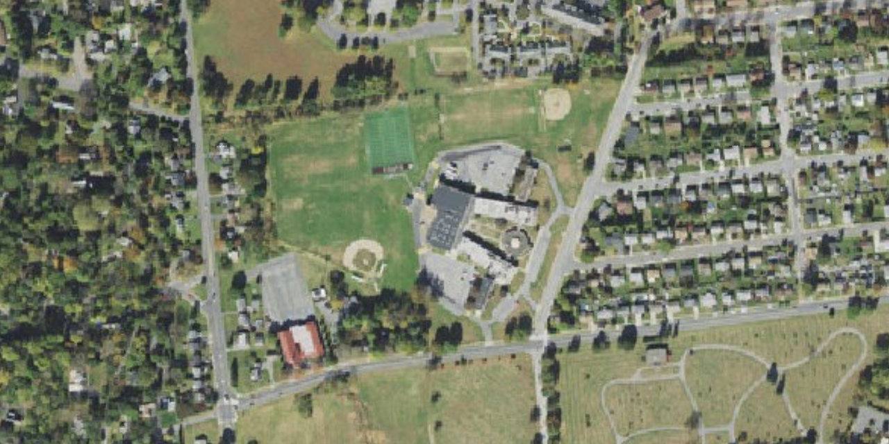 Aerial view of Bethlehem Catholic High School