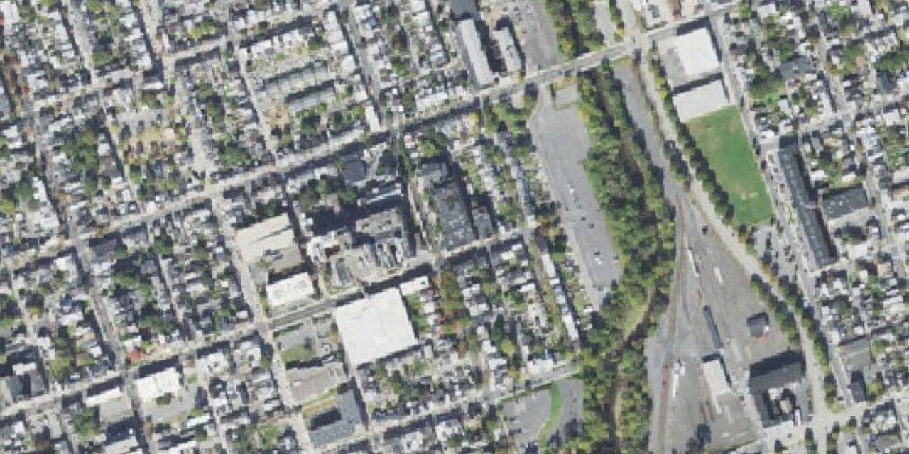 Aerial view of Allentown Central Catholic High School