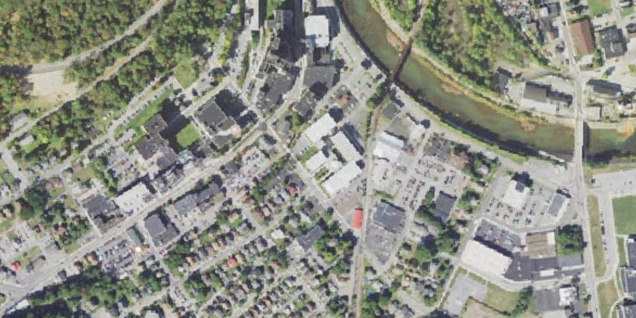 Aerial view of Bishop McCort High School