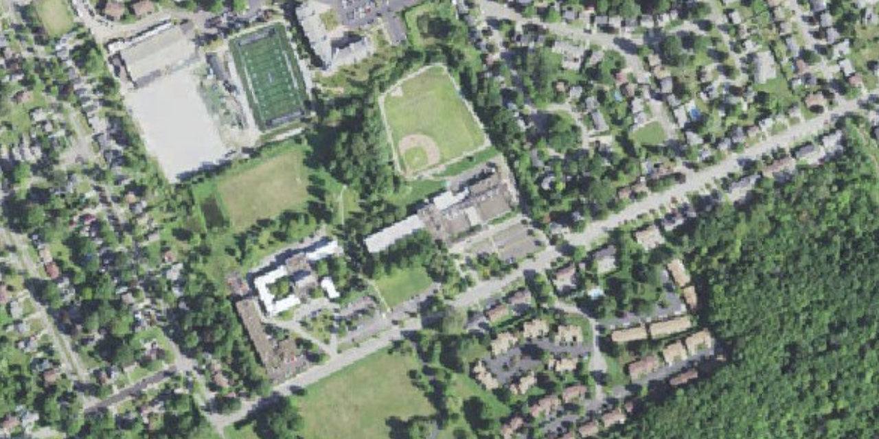 Aerial view of Mercyhurst Preparatory School