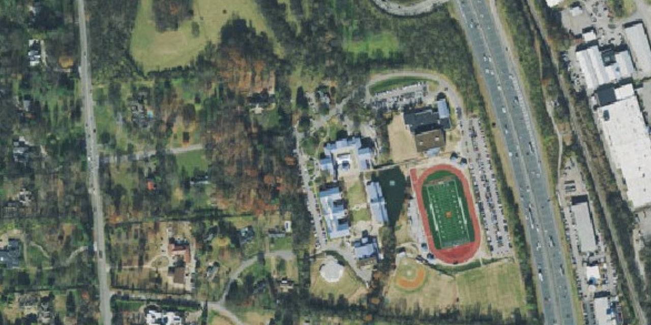 Aerial view of Father Ryan High School