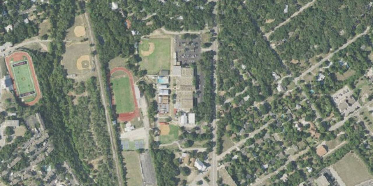 Aerial view of Antonian College Preparatory High School