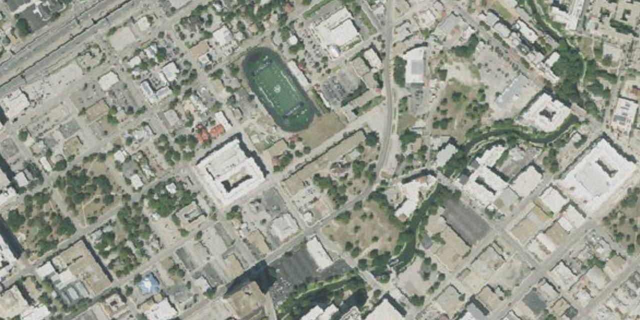 Aerial view of Providence Catholic School