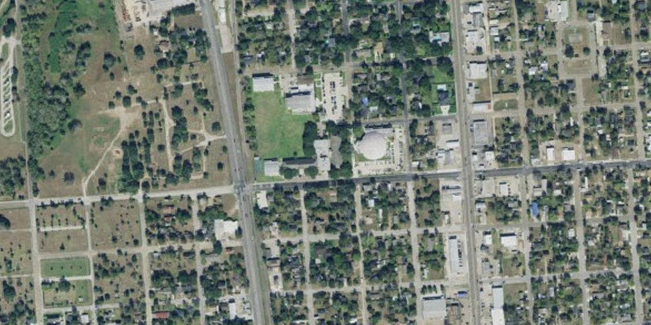 Aerial view of St. Joseph High School