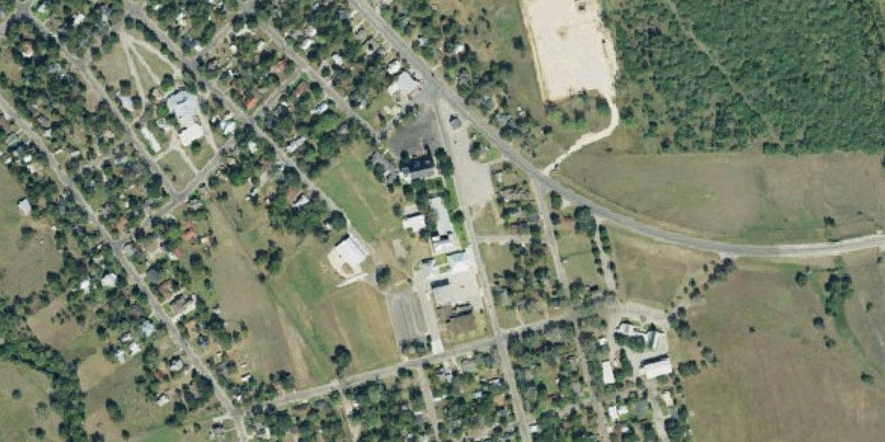 Aerial view of Shiner Catholic School