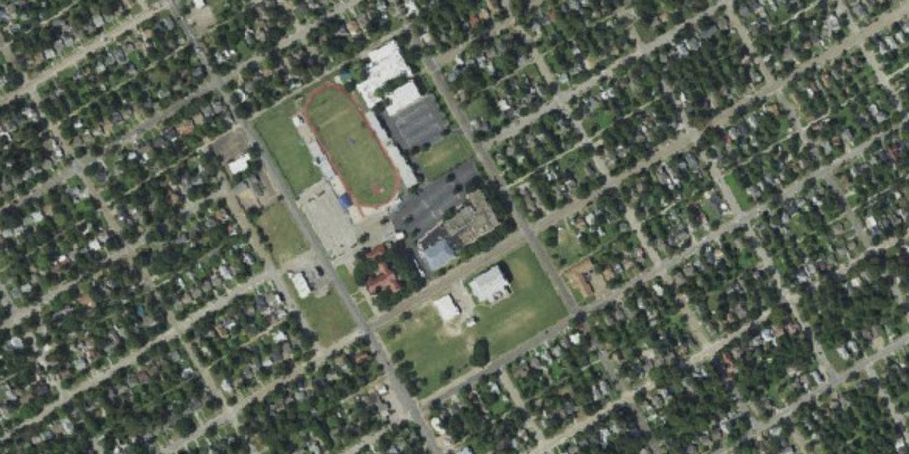 Aerial view of Bishop Louis Reicher Catholic School