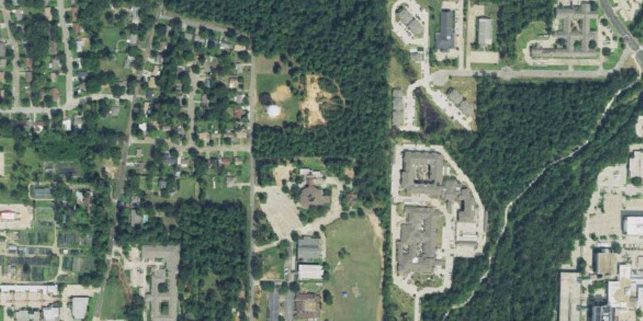 Aerial view of St. Mary S Catholic School