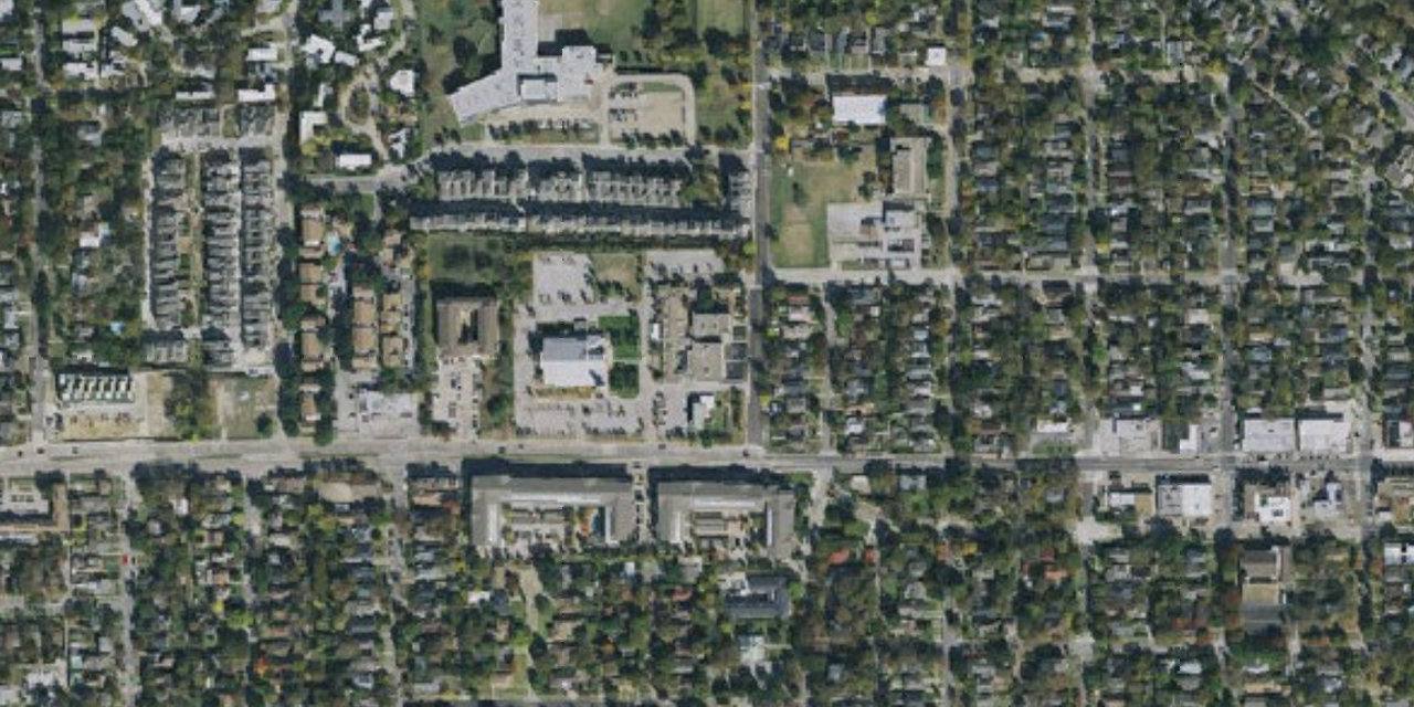 Aerial view of St. Cecilia Catholic School