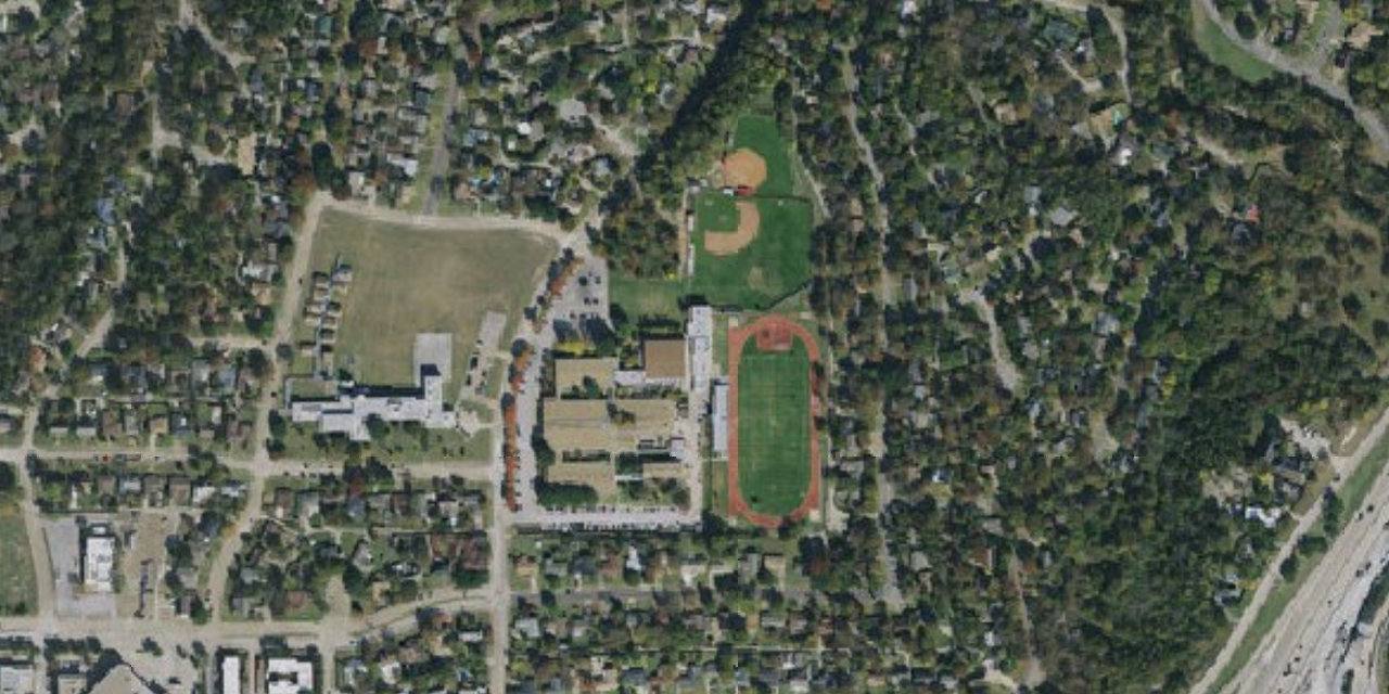 Aerial view of Bishop Dunne Catholic School
