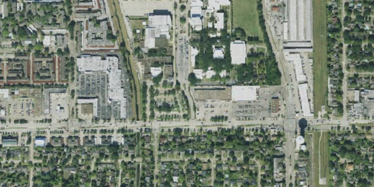 Aerial view of Strake Jesuit College Prep School
