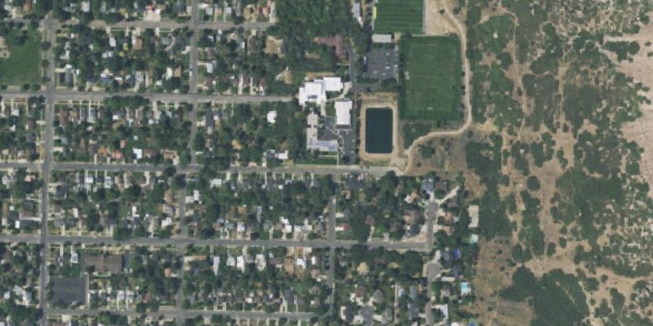 Aerial view of St. Joseph Catholic High School