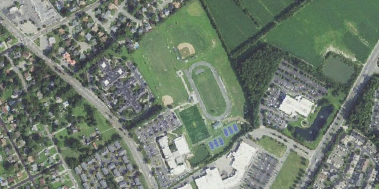 Aerial view of Catholic High School