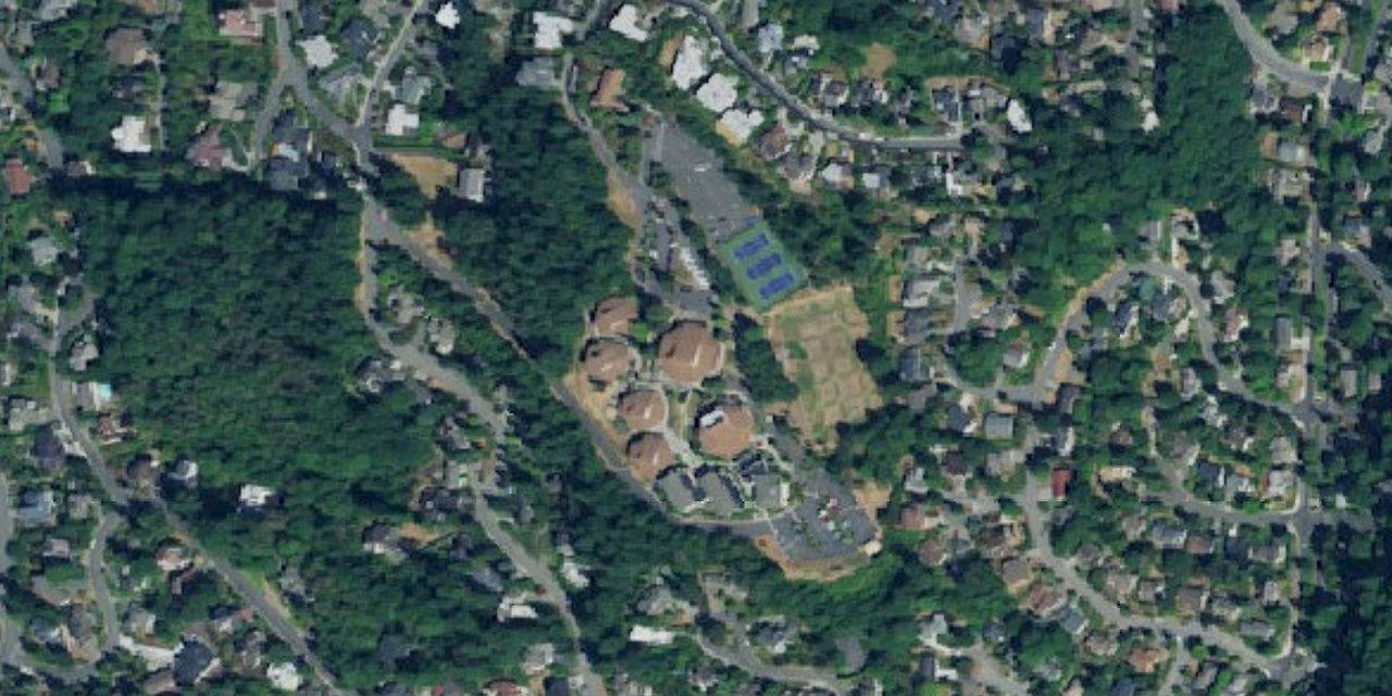 Aerial view of Forest Ridge School of the Sacred Heart