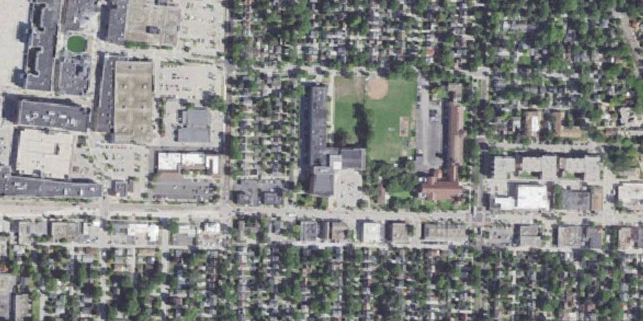 Aerial view of Dominican High School