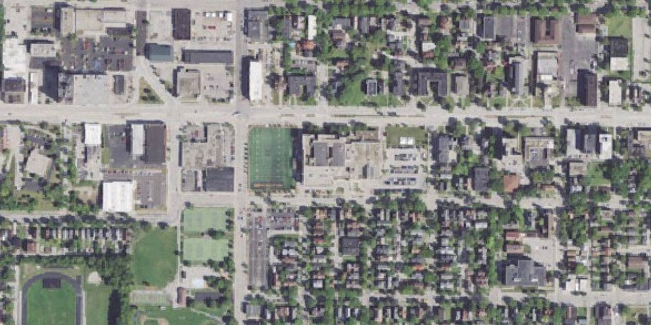 Aerial view of Marquette University High School