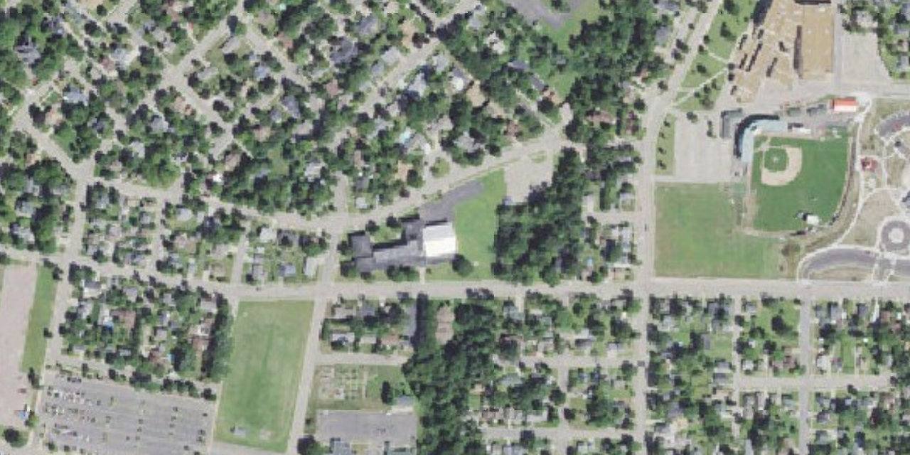 Aerial view of Assumption High School