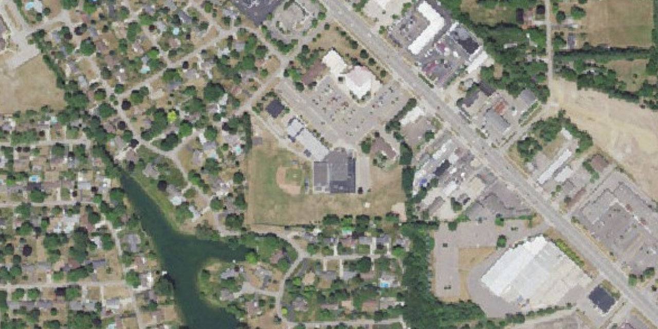 Aerial view of Our Lady of the Lakes Catholic School