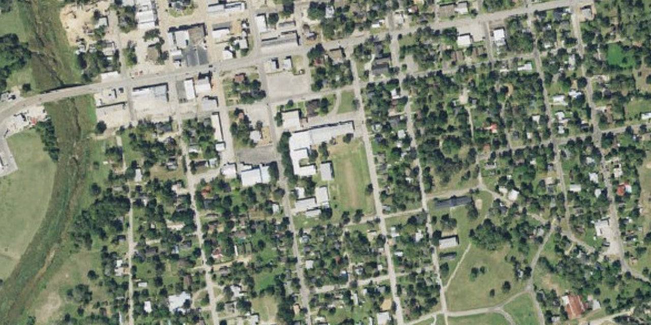 Aerial view of Sacred Heart Catholic School