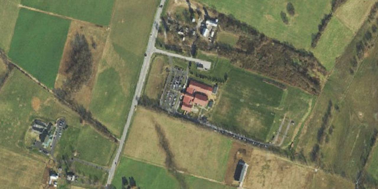 Aerial view of St. John's Catholic Prep