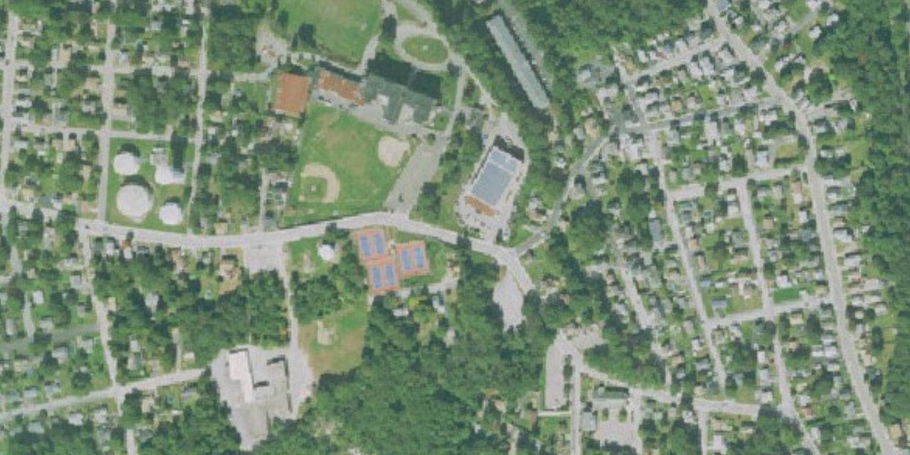 Aerial view of Mount St. Charles Academy