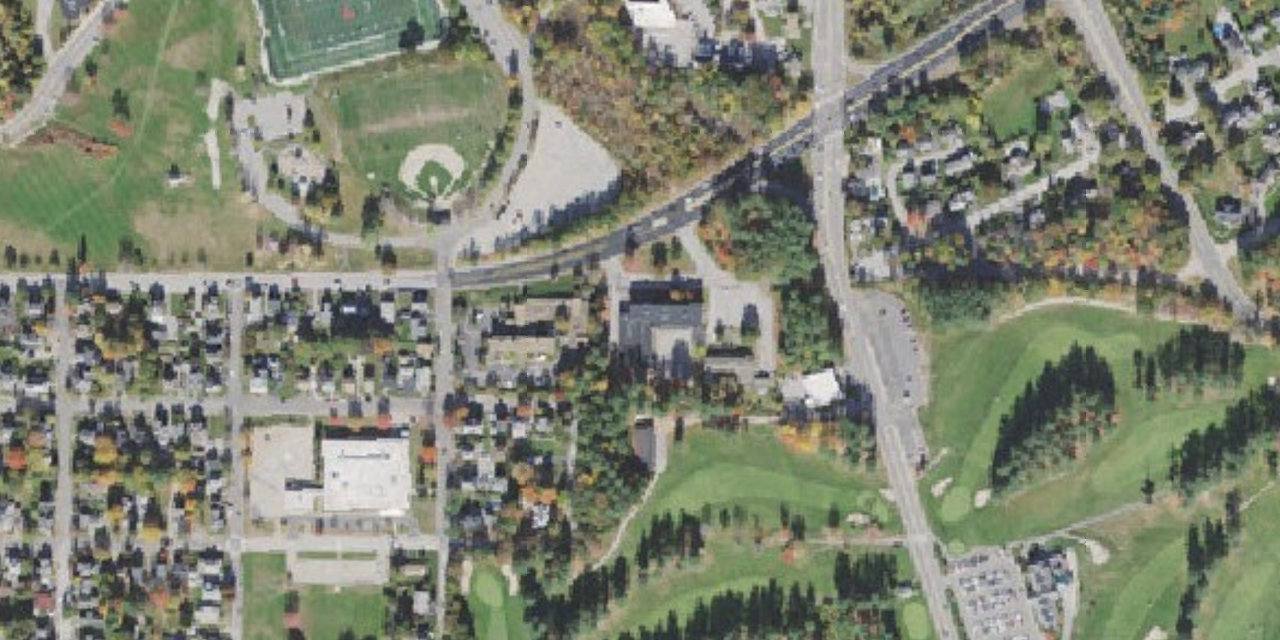 Aerial view of Trinity High School