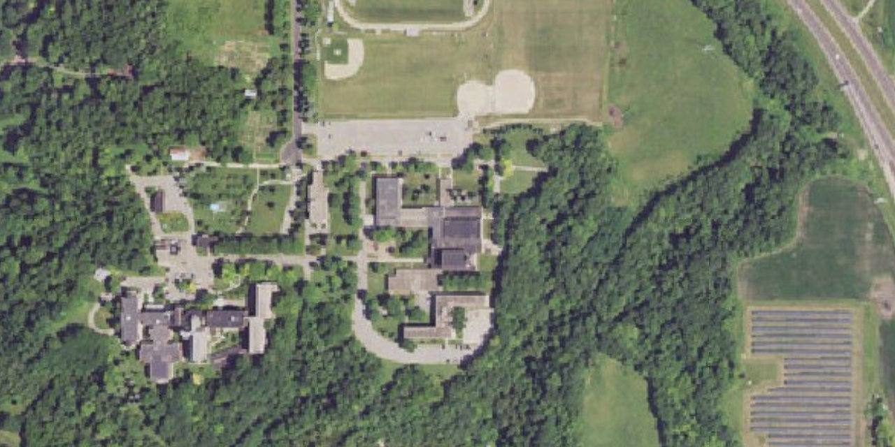 Aerial view of Loyola Catholic School