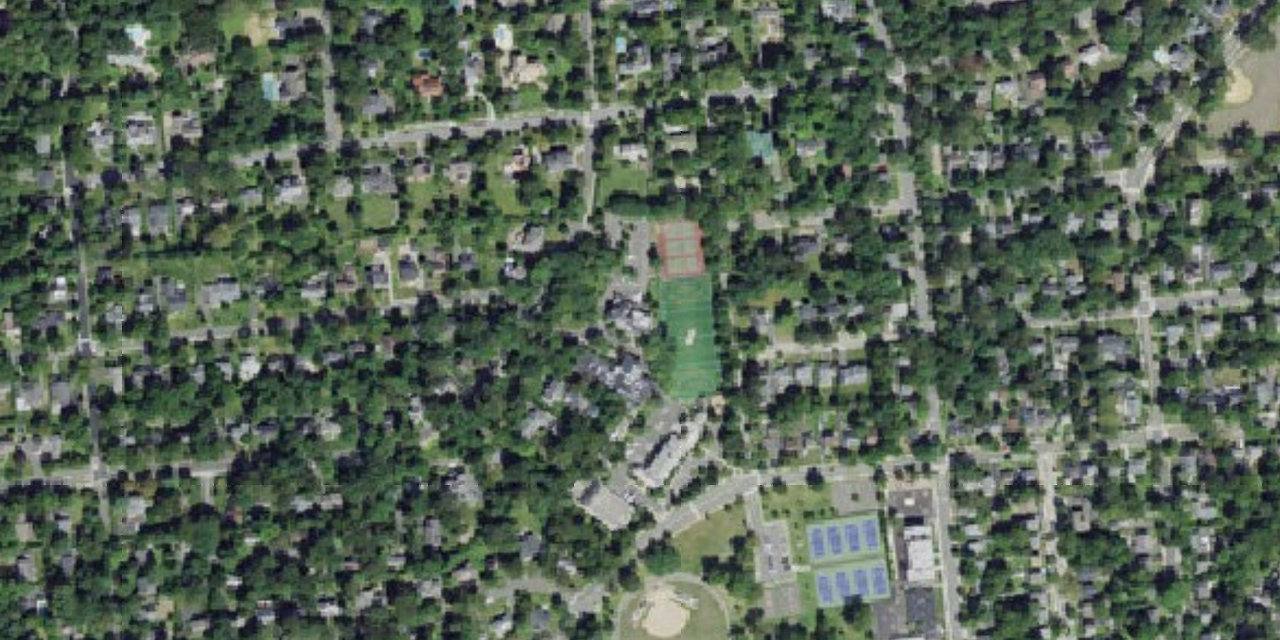 Aerial view of Oak Knoll School of the Holy Child