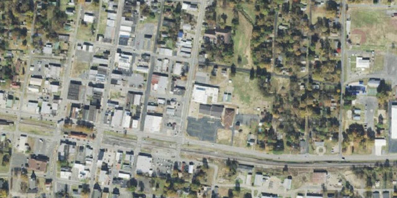Aerial view of Sacred Heart Catholic Elementary School