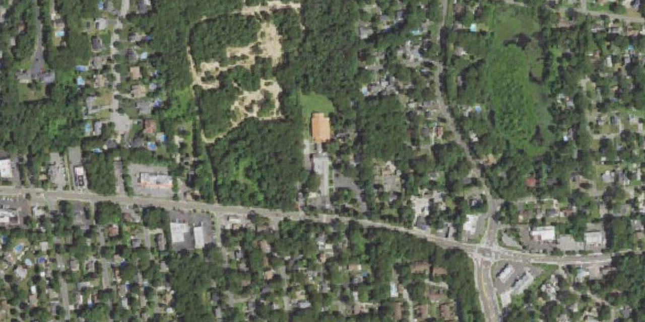 Aerial view of Cleary School for the Deaf