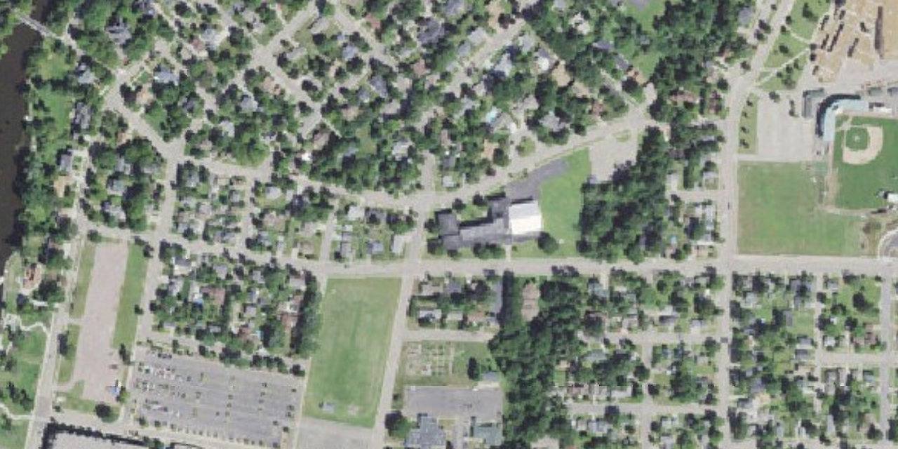 Aerial view of Assumption Catholic Schools