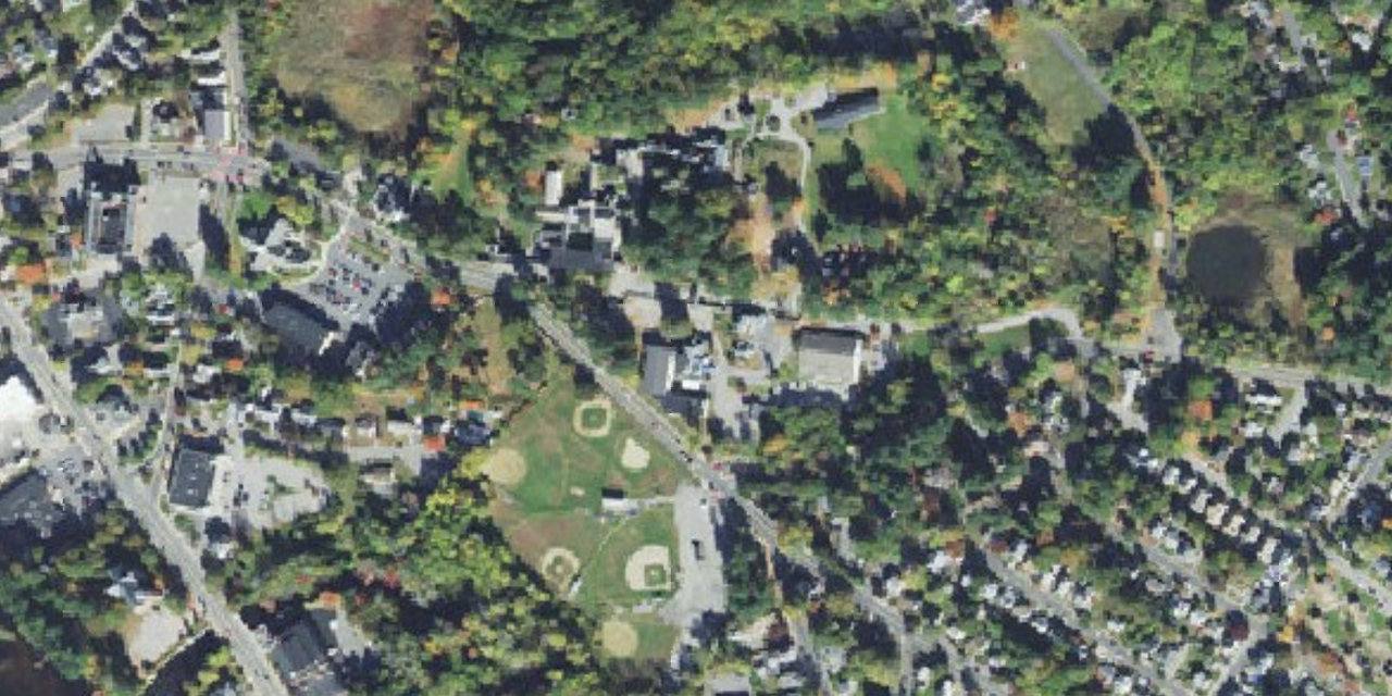 Aerial view of Notre Dame Cristo Rey High School