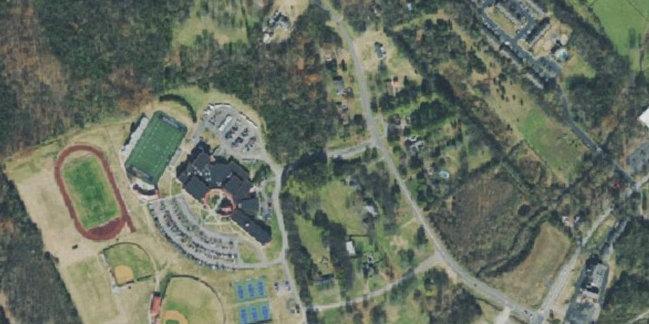 Aerial view of Pope John Paul II Preparatory School