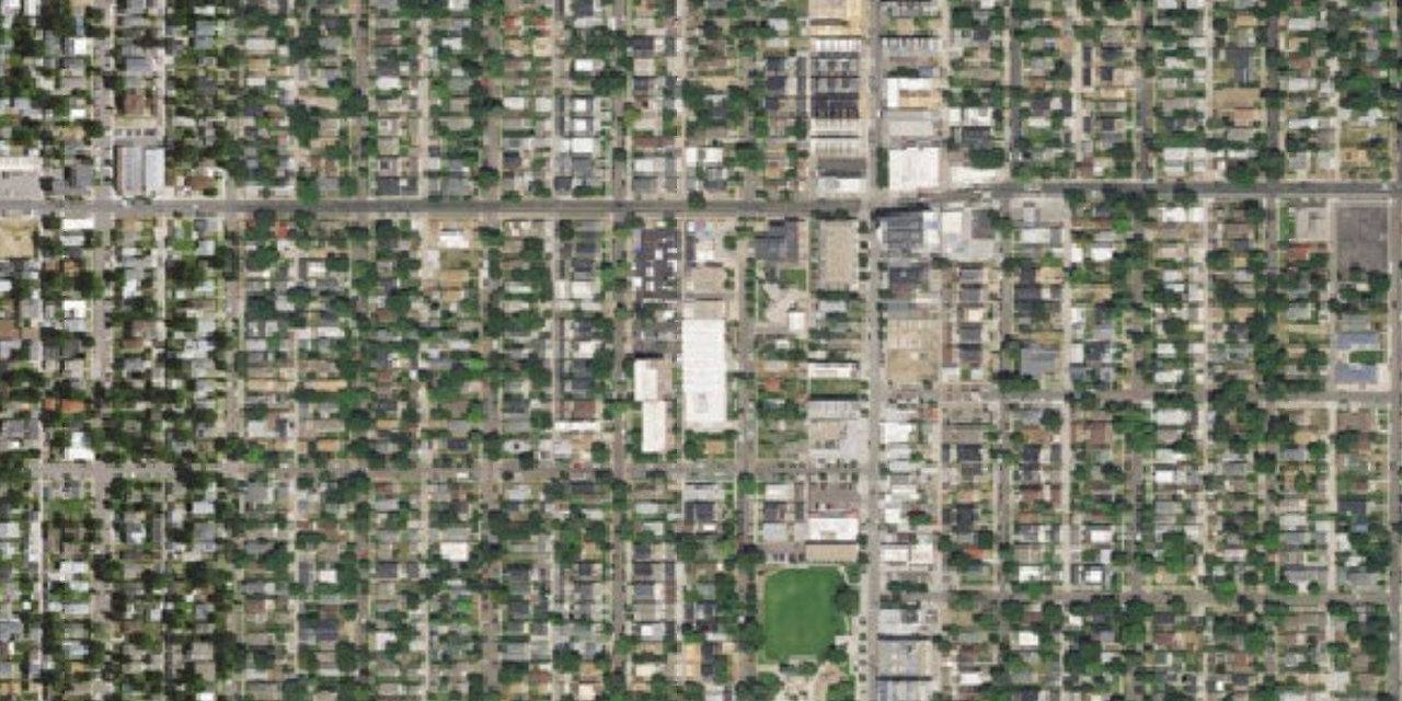 Aerial view of Arrupe Jesuit High School