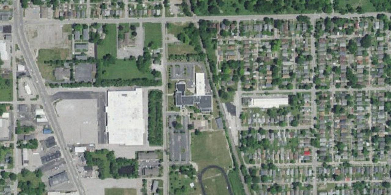 Vista aérea de Providence Cristo Rey High School