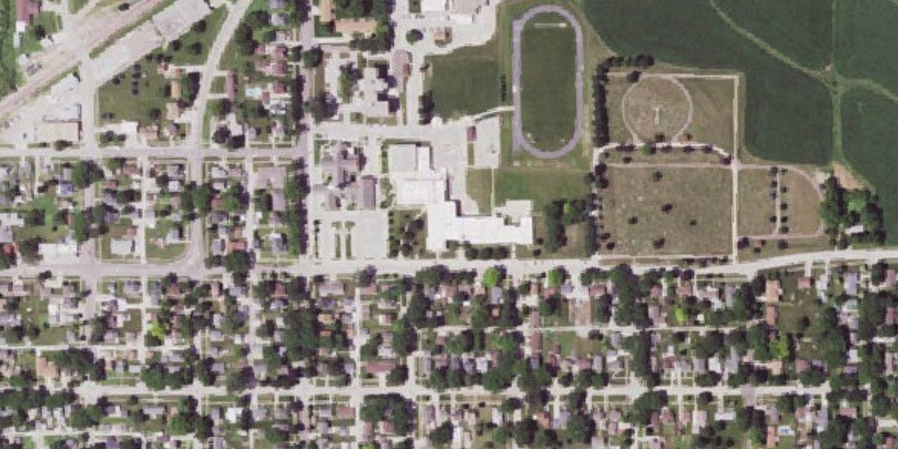 Aerial view of Gehlen Catholic School