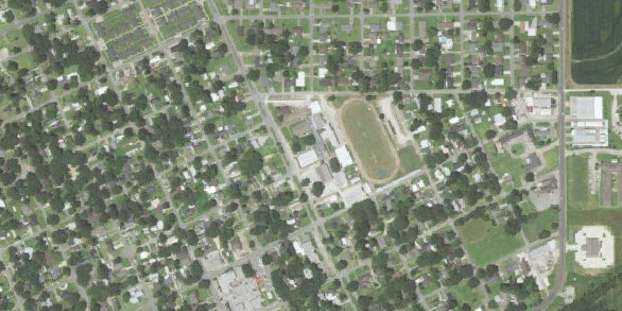 Aerial view of Notre Dame High School