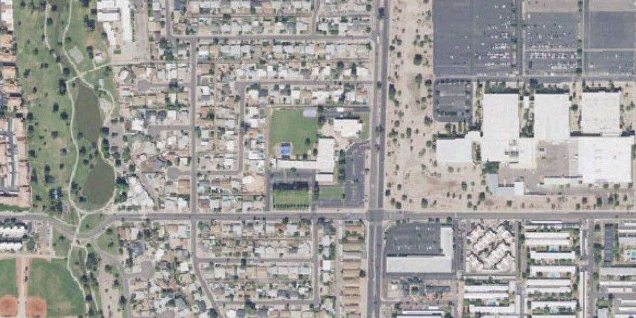 Aerial view of Ville De Marie Academy