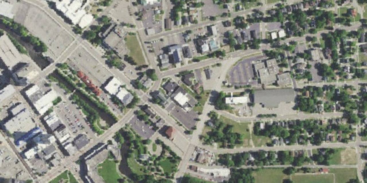 Aerial view of St. Philip Catholic Central High School