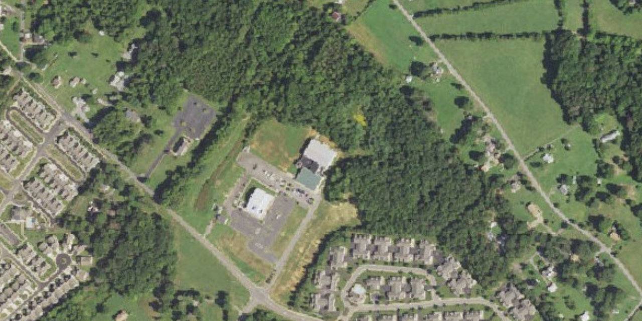 Aerial view of St. Michael the Archangel High School