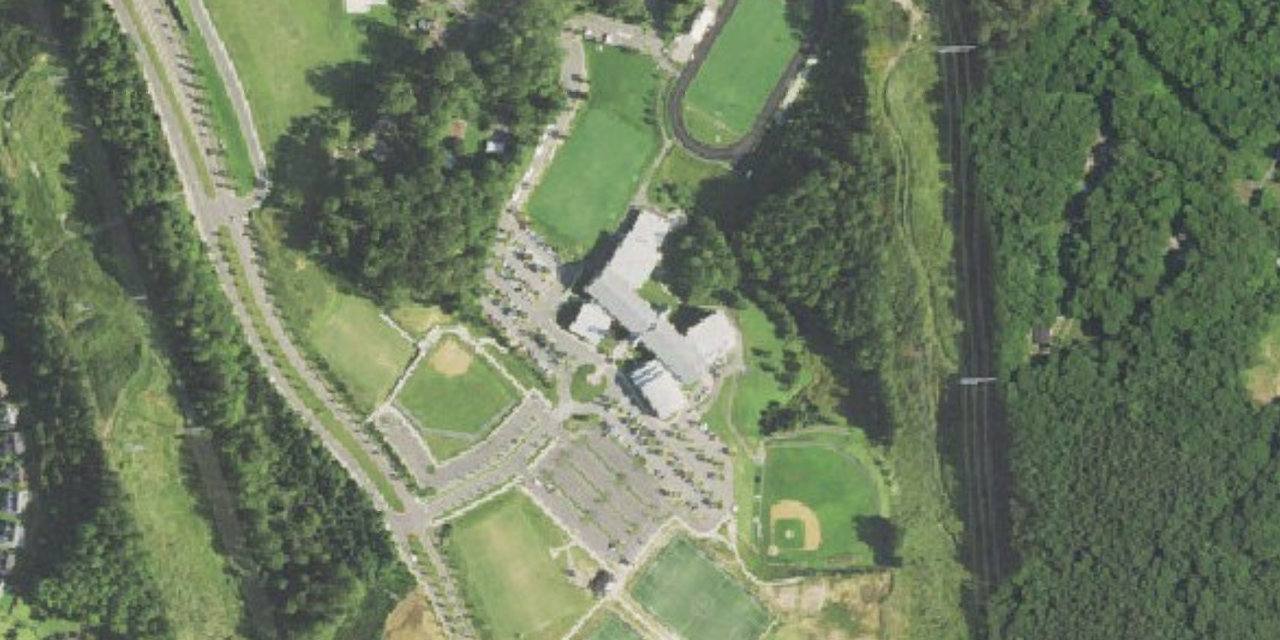 Aerial view of St. John Paul the Great Catholic High School