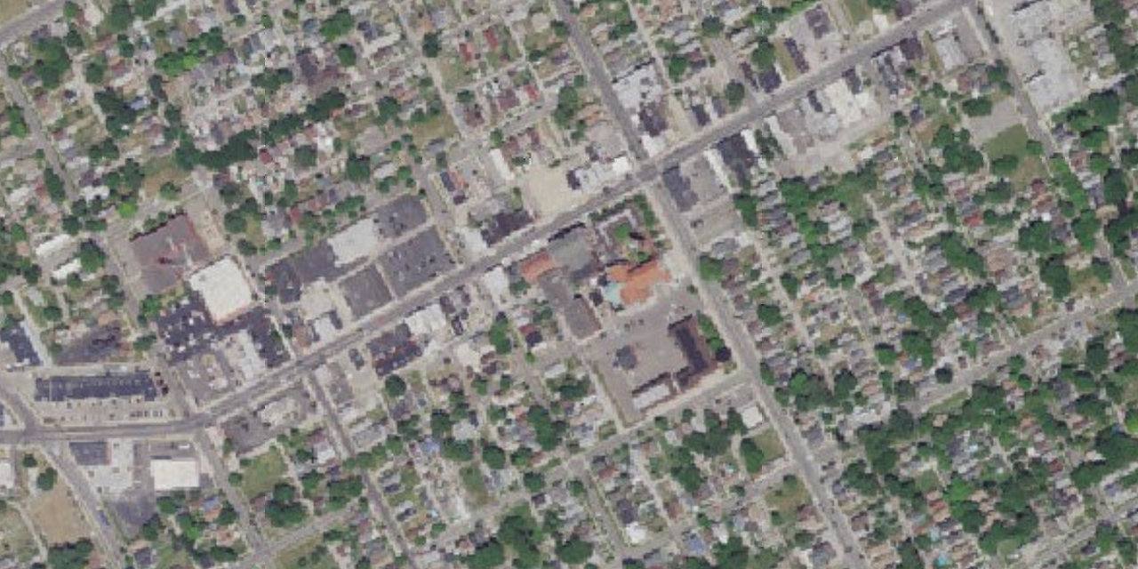 Aerial view of Detroit Cristo Rey High School