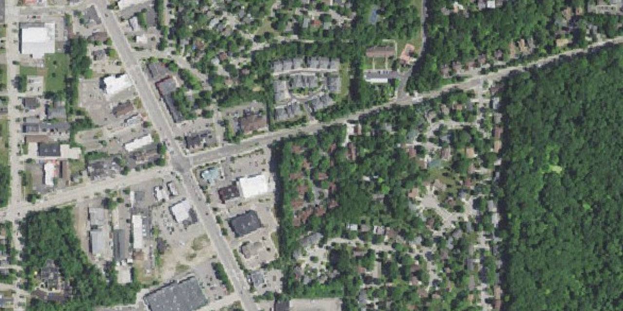 Aerial view of Veritas Christi Catholic H.s.