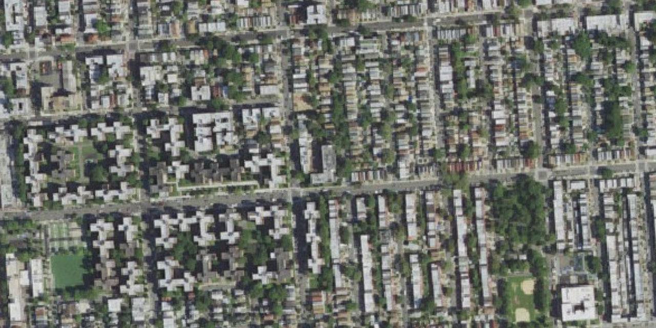 Aerial view of Cristo Rey Brooklyn High School
