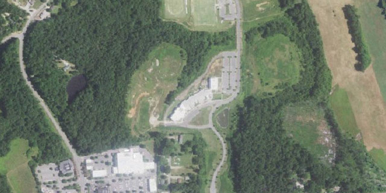 Aerial view of Christ the King Catholic High School