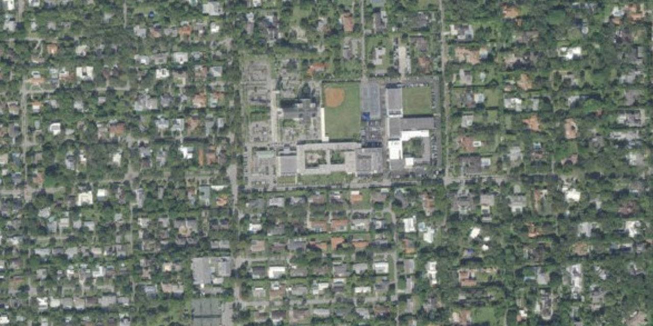 Aerial view of Our Lady of Lourdes Academy