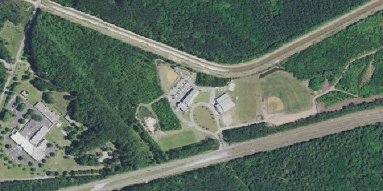 Aerial view of John Paul II Catholic School