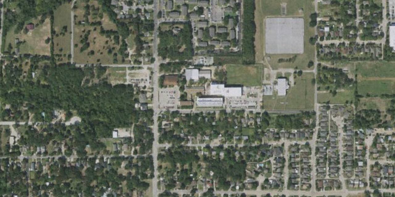 Aerial view of Cristo Rey Dallas College Prep