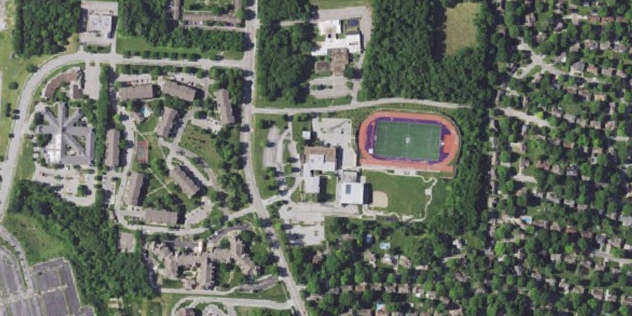 Aerial view of Notre Dame De Sion High School