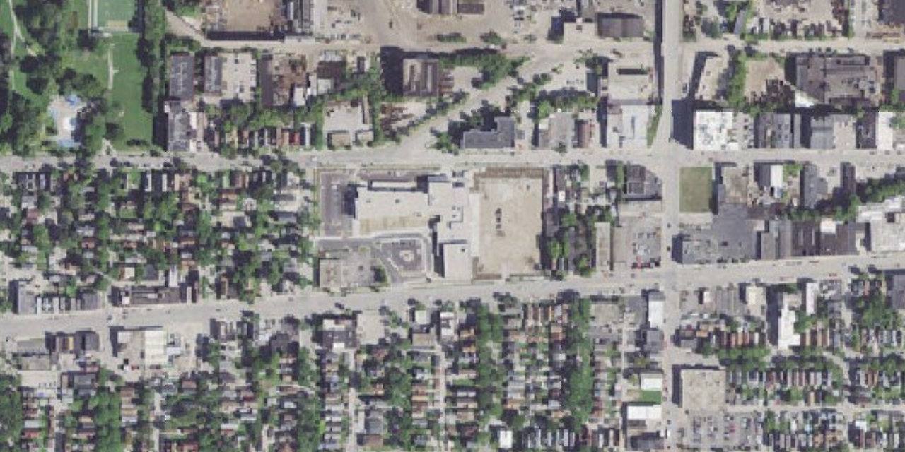 Aerial view of Cristo Rey Jesuit Milwaukee High School