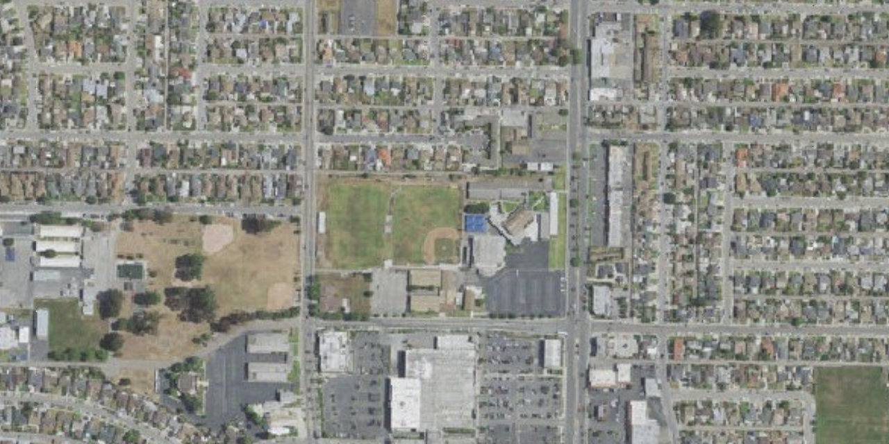 Aerial view of Santa Clara High School